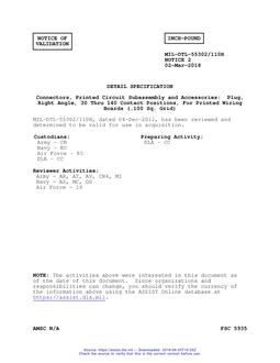 MIL MIL-DTL-55302/110H Notice 2 - Validation 2
