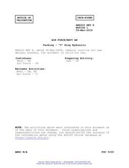MIL AN6225-8 Notice 1 – Validation 1 MIL AN6225-8 Notice 1 - Validation 1