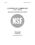NSF LANTHANUM CARBONATE – 2010