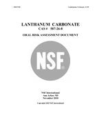 NSF LANTHANUM CARBONATE - 2010