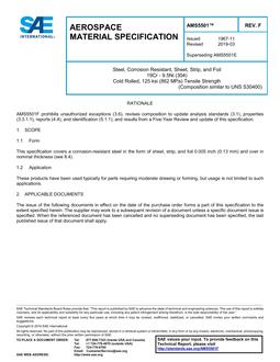 SAE AMS5501F SAE AMS5501F