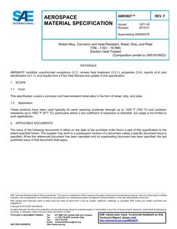 SAE AMS5607F SAE AMS5607F