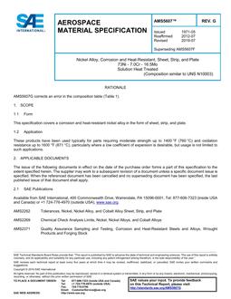 SAE AMS5607G SAE AMS5607G