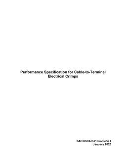 SAE USCAR21-4 SAE USCAR21-4