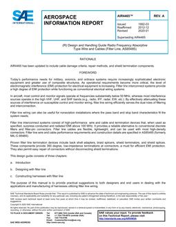 SAE AIR4465A SAE AIR4465A