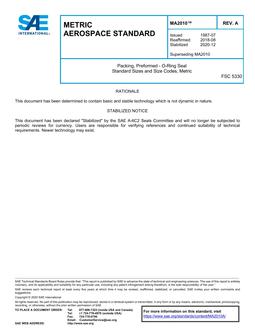 SAE MA2010A SAE MA2010A