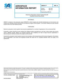 SAE AIR6181A SAE AIR6181A