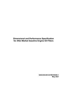 SAE USCAR36-1 SAE USCAR36-1