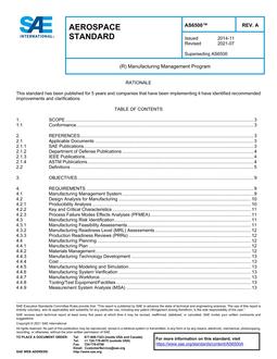 SAE AS6500A SAE AS6500A