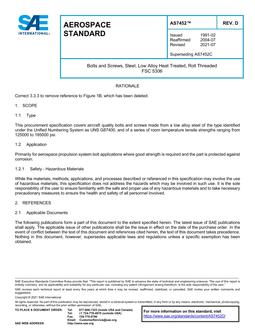 SAE AS7452D SAE AS7452D