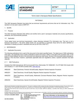 SAE AS7766 SAE AS7766