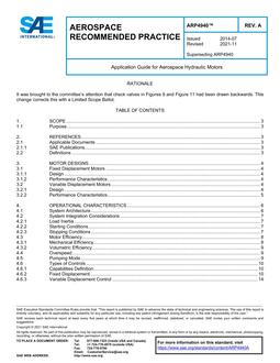 SAE ARP4940A SAE ARP4940A