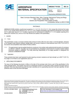 SAE AMS5643/H1025B SAE AMS5643/H1025B