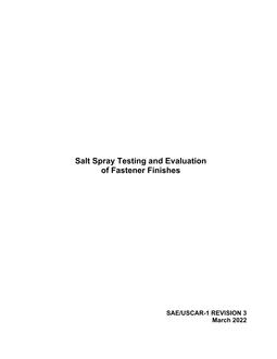 SAE USCAR1-3 SAE USCAR1-3