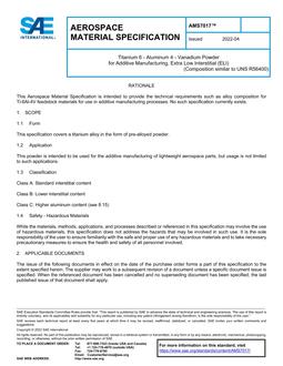 SAE AMS7017 SAE AMS7017