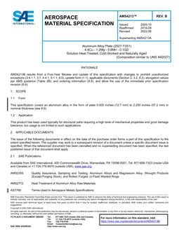 SAE AMS4213B SAE AMS4213B