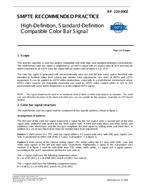 SMPTE RP 219-2002 SMPTE RP 219-2002