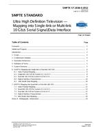 SMPTE ST 2036-3:2012 SMPTE ST 2036-3:2012