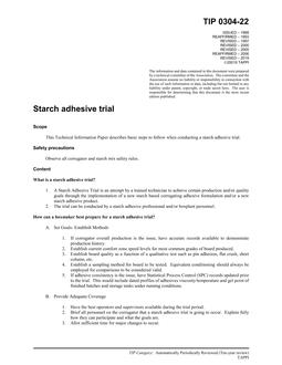 TAPPI TIP 0304-22 TAPPI TIP 0304-22