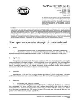 TAPPI T 826 TAPPI T 826