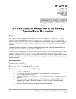 TAPPI TIP 0304-30 TAPPI TIP 0304-30