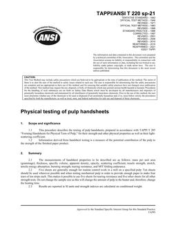 TAPPI T 220 TAPPI T 220