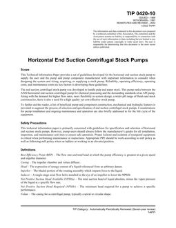 TAPPI TIP 0420-10 TAPPI TIP 0420-10